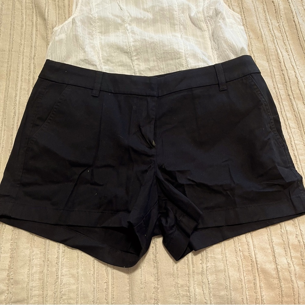 J. Crew Black Chino Shorts Size 10, New with Tags!